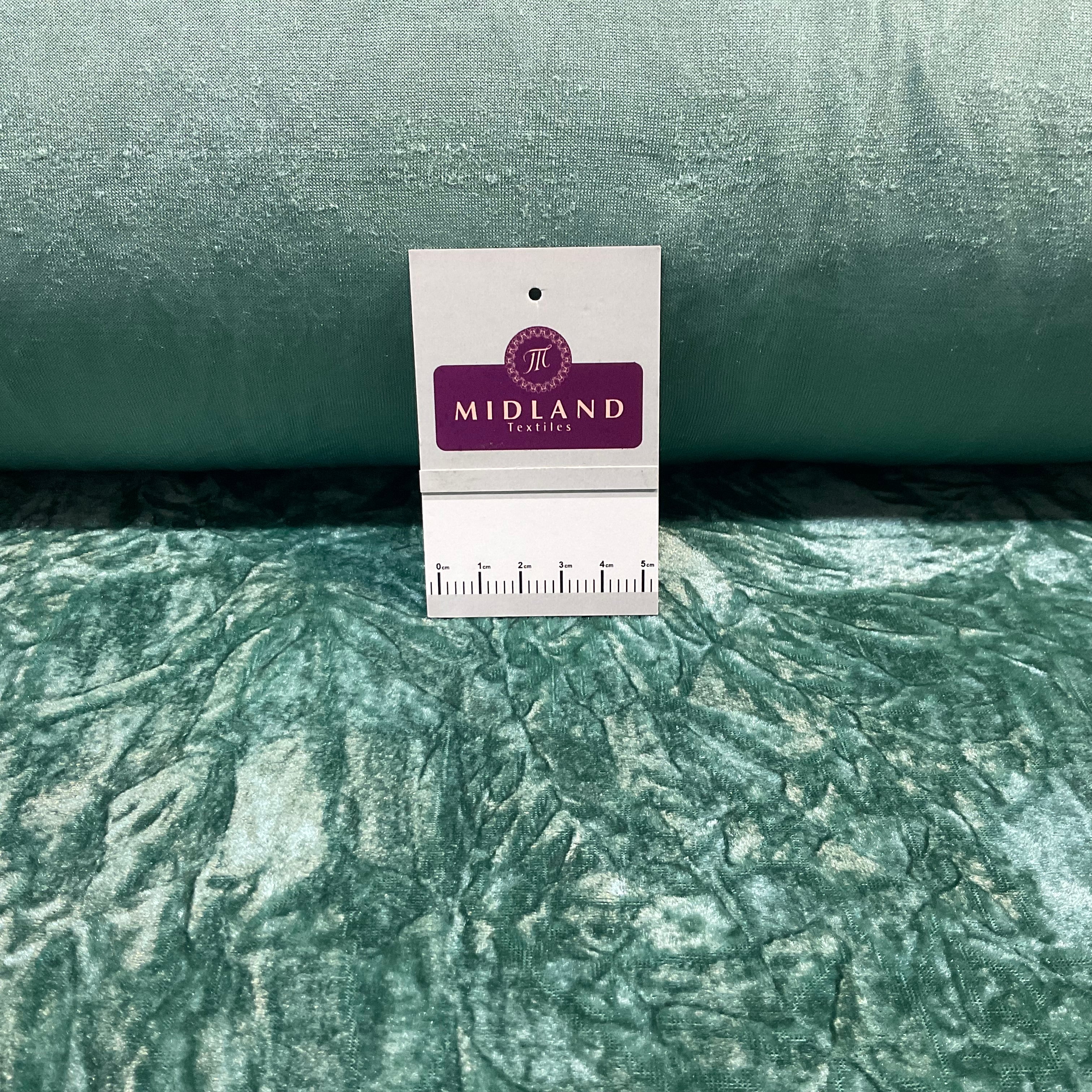 Crushed Creased Ice Velvet One way stretch Dress Fabric 58' M607 Mtex