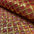 Sequin Diamond Geometric Stretch Fabric – 130cm Wide Gold, Green & Maroon M2137