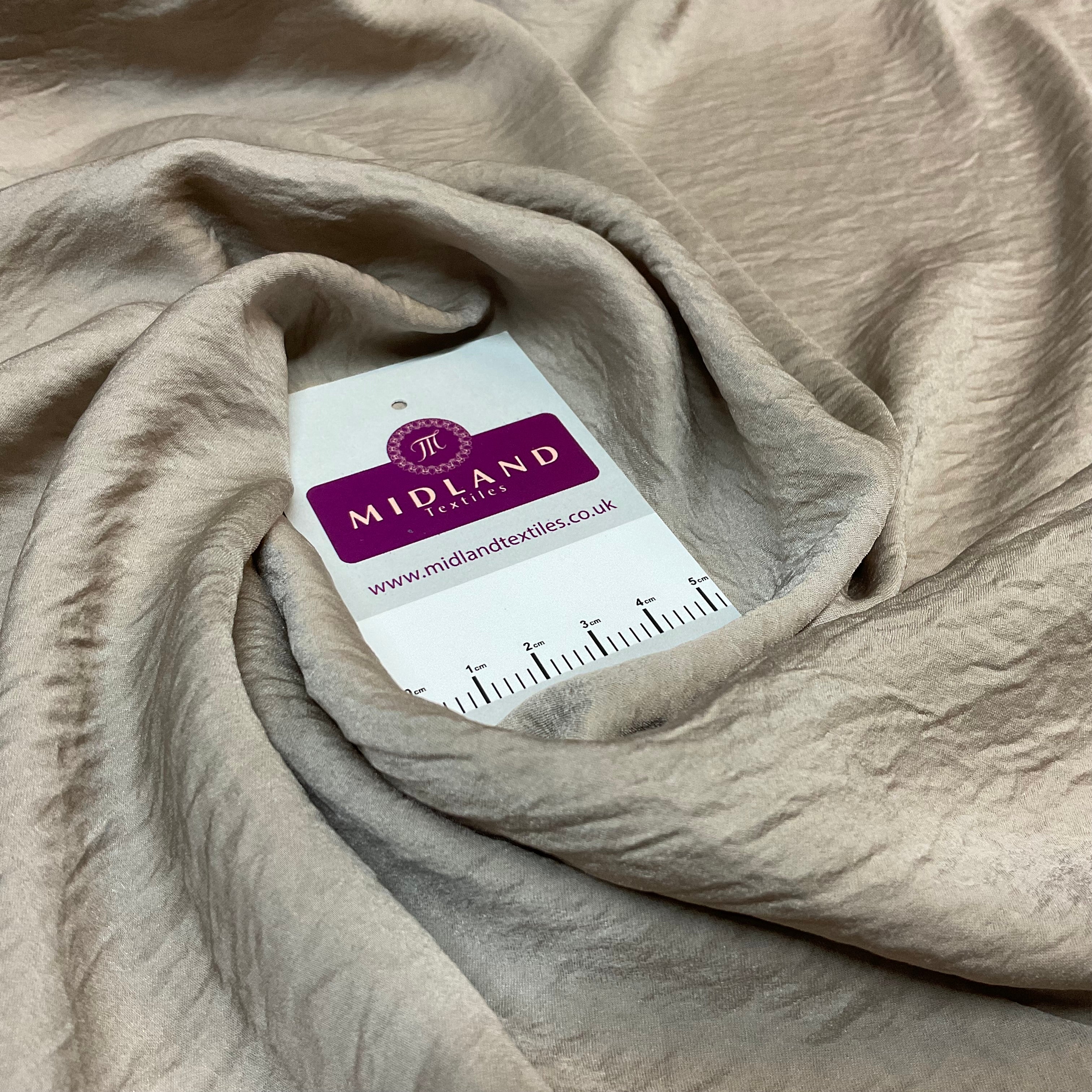 Silky Smooth Creased Crinkle Boho Crushed dress fabric M1799