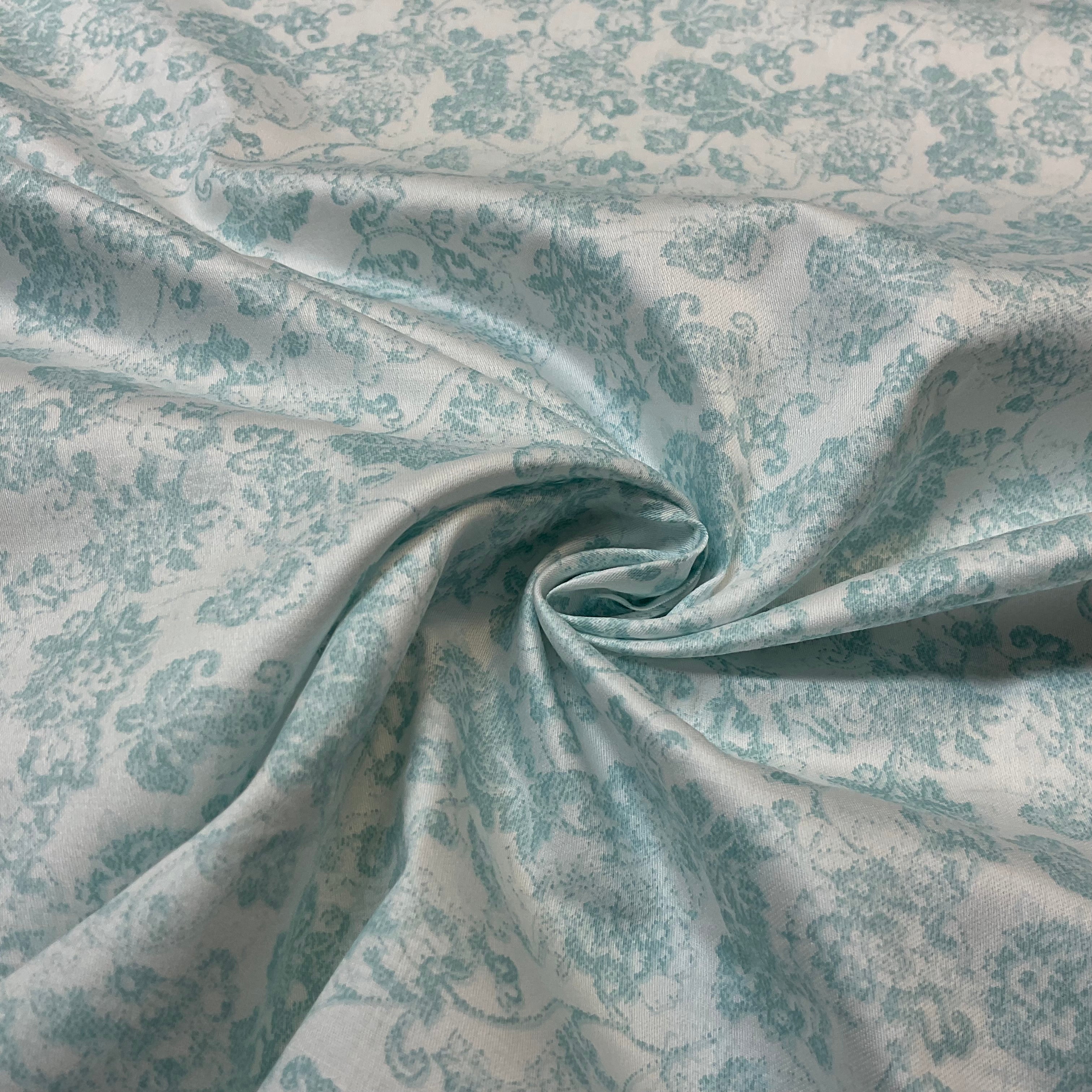 Floral smooth soft Cotton Satin dress skirt Fabric 150cm Wide M2096