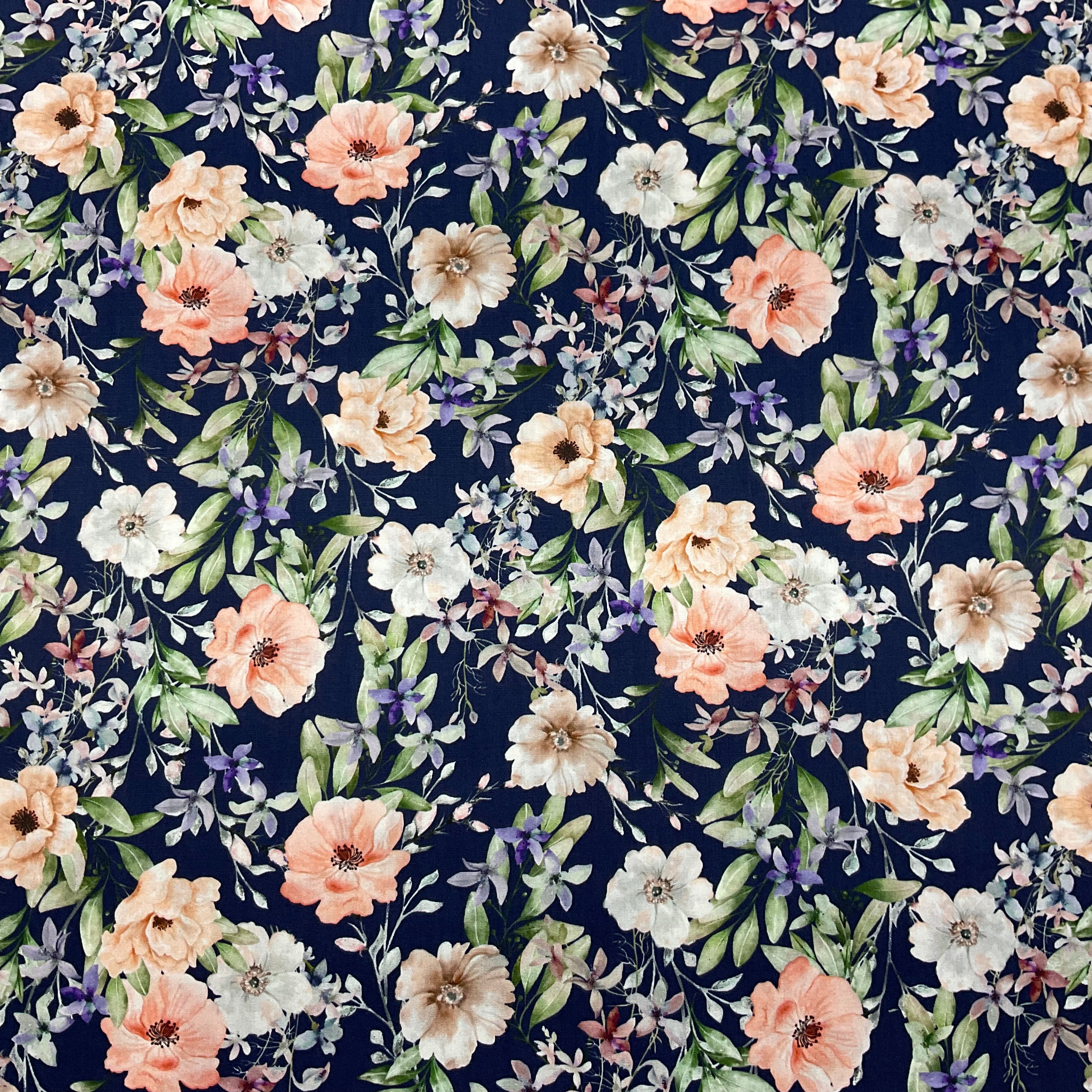 Soft Palette Floral Cotton Print Fabric – 100% Cotton - 147cm Wide - M2119