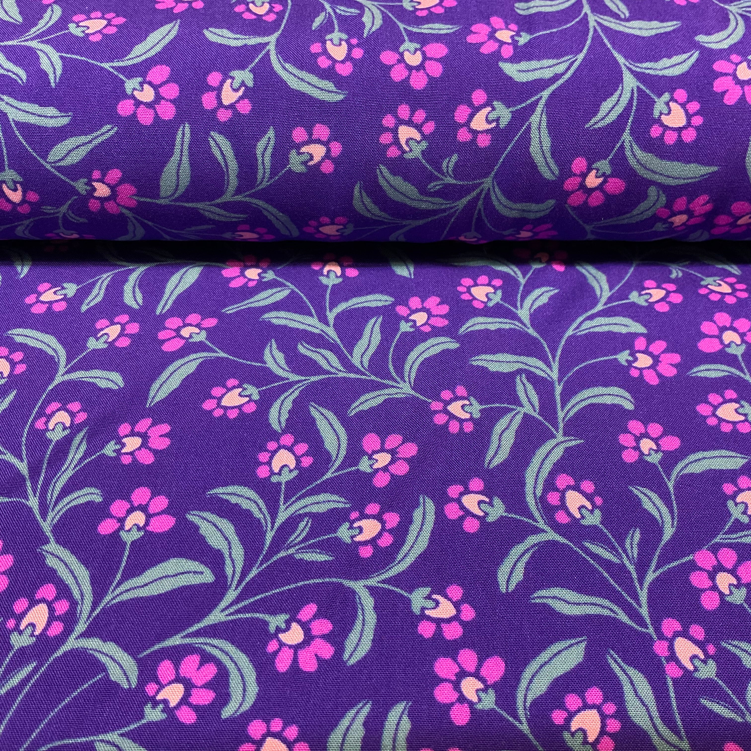 Viscose Radiance Floral Print Fabric – 150cm Wide M2114