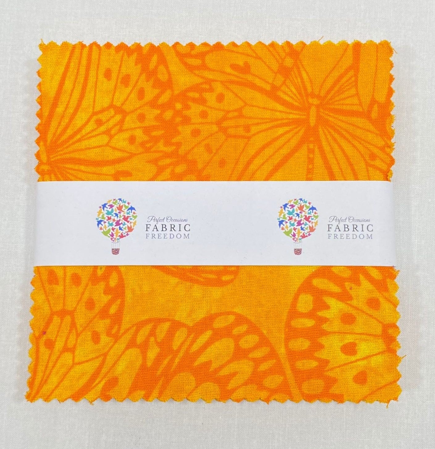 Melody Butterfly Print 5' Quilting Cotton Fabric Squares - 42 x 5' by 5' M1982