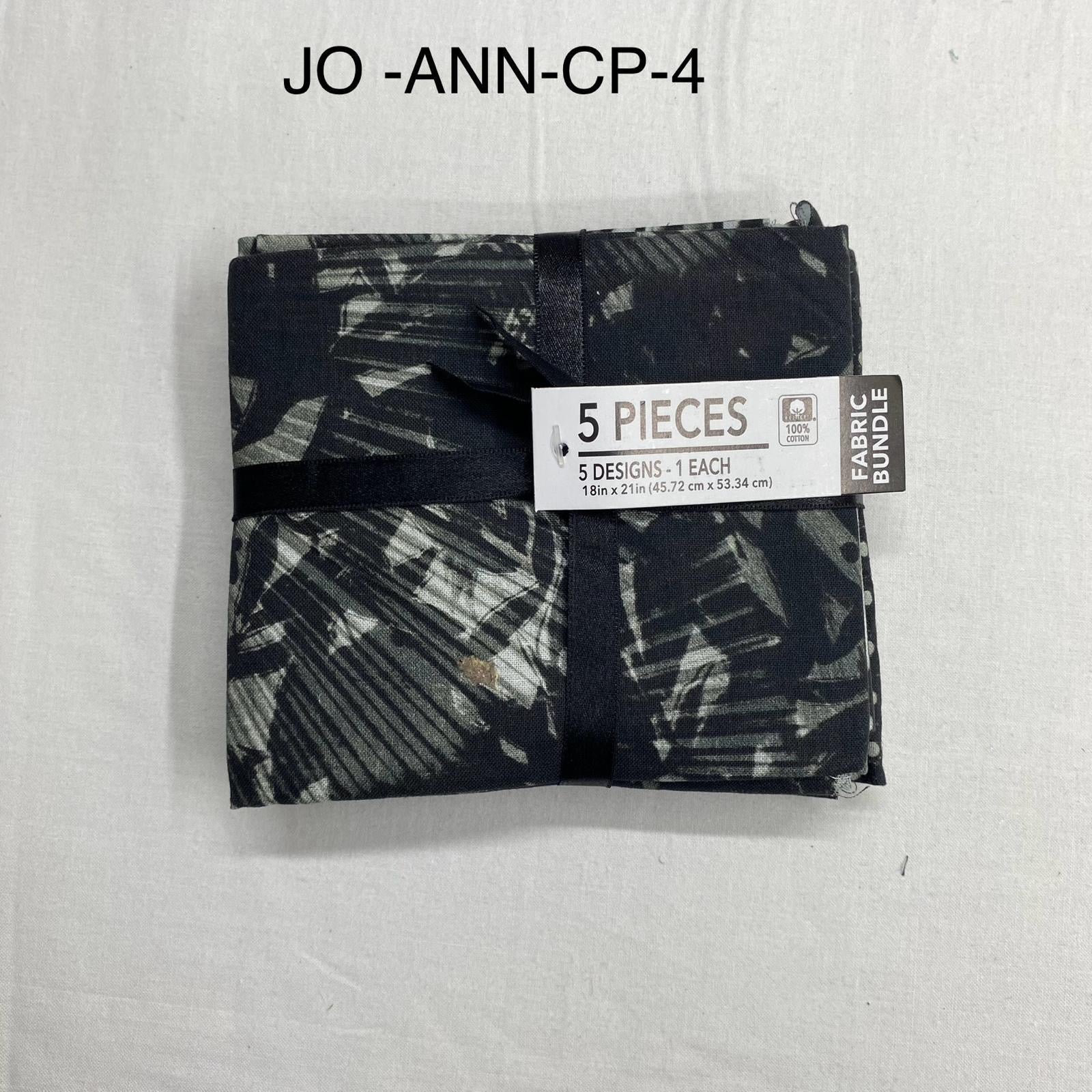 5 Piece 100% Cotton 5 Designs Fat Quarter Bundle - 45cm x 53cm Fabric M1981