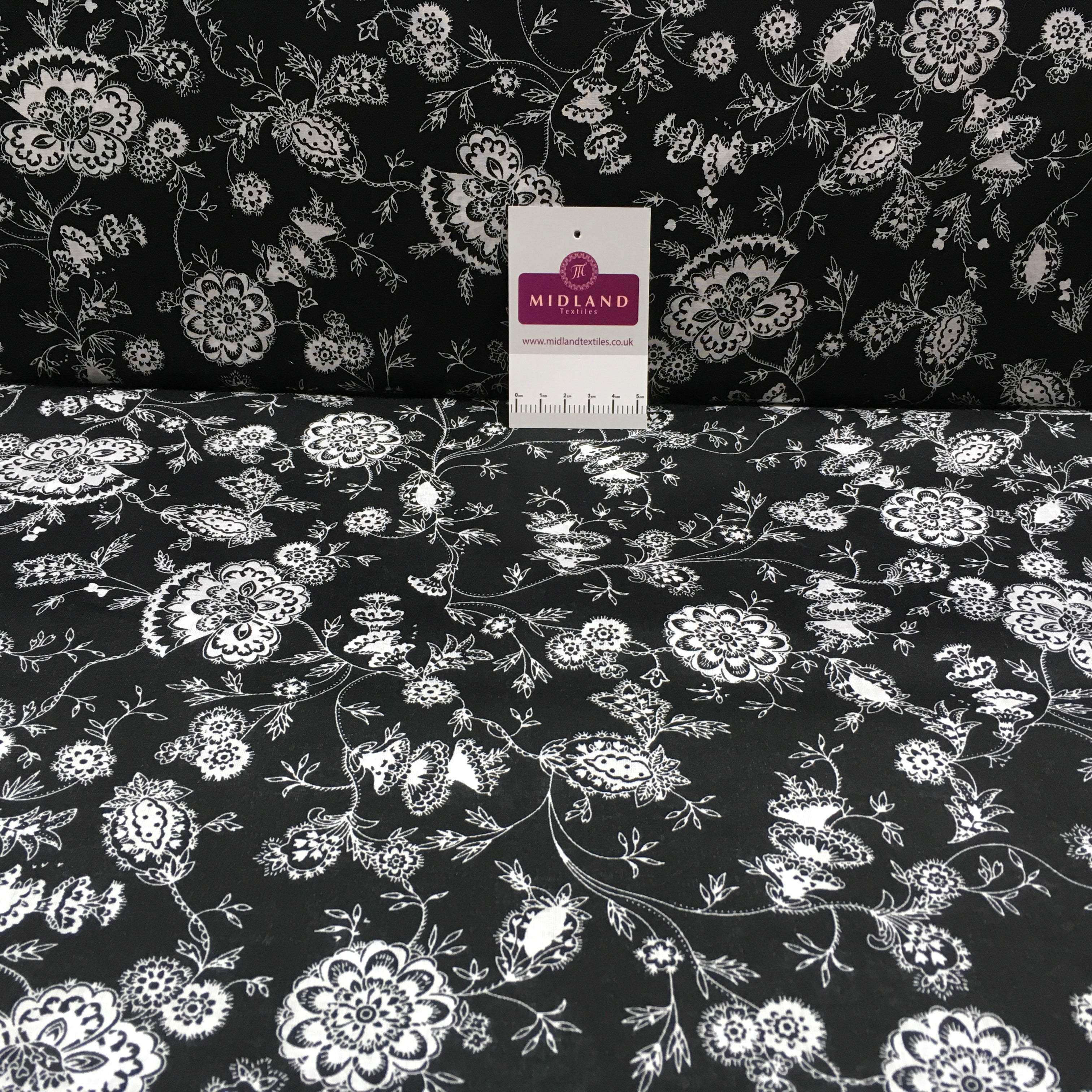 Printed 100% Cotton Floral Lawn Dress Fabric M1406