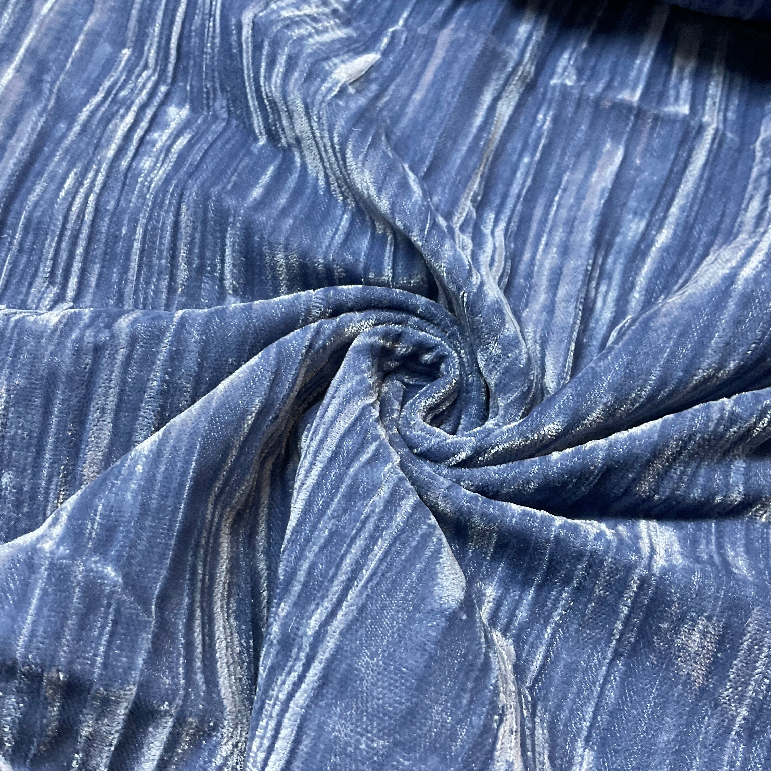 Abstract Rayon Creased Velvet Dress Fabric – 150cm Wide M2133