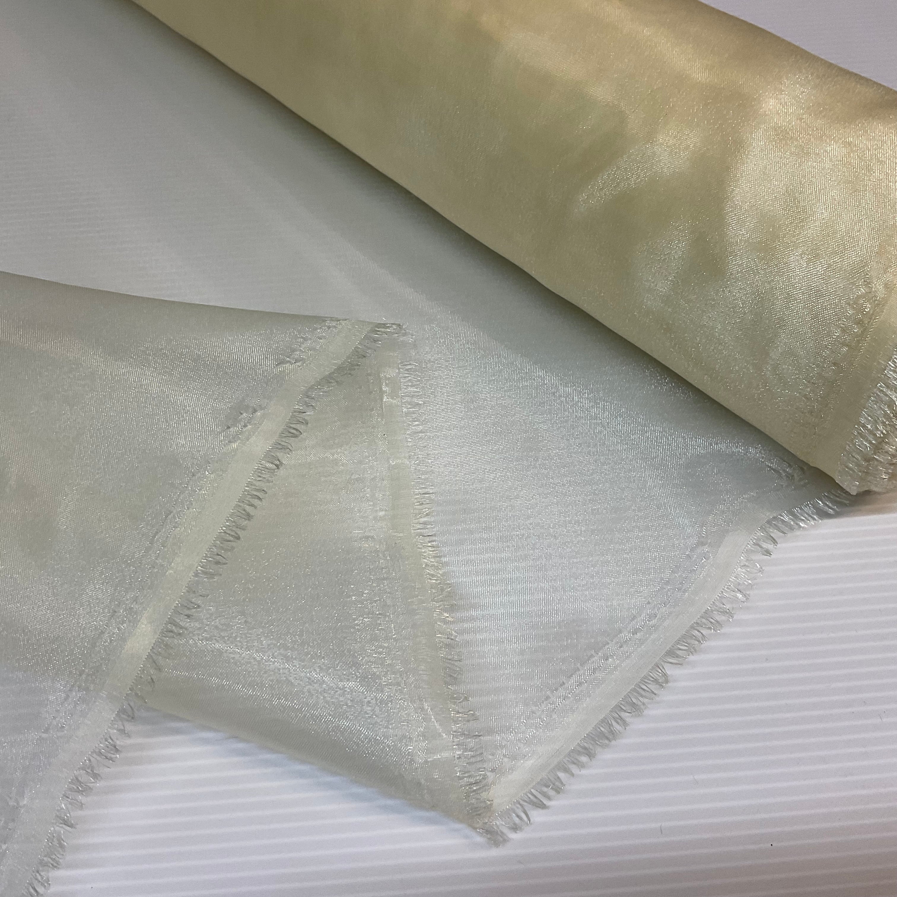 Plain Sheer Lightweight Organza Voile Drape Curtain, Wedding, Chair Sash Fabric 150cm Wide M1750