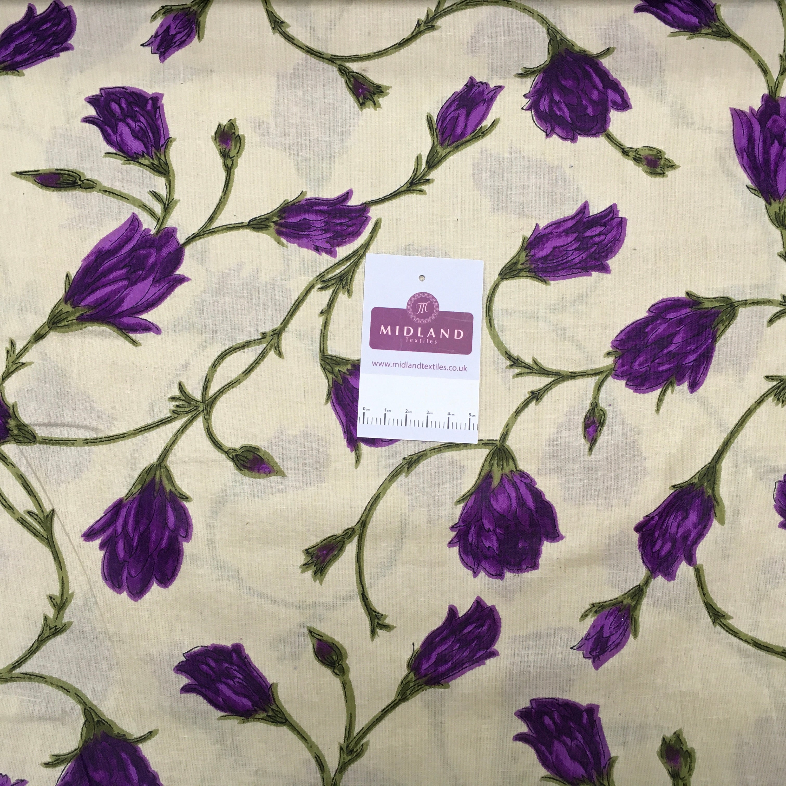 Printed 100% Combed Cotton Voile Fabric M1484