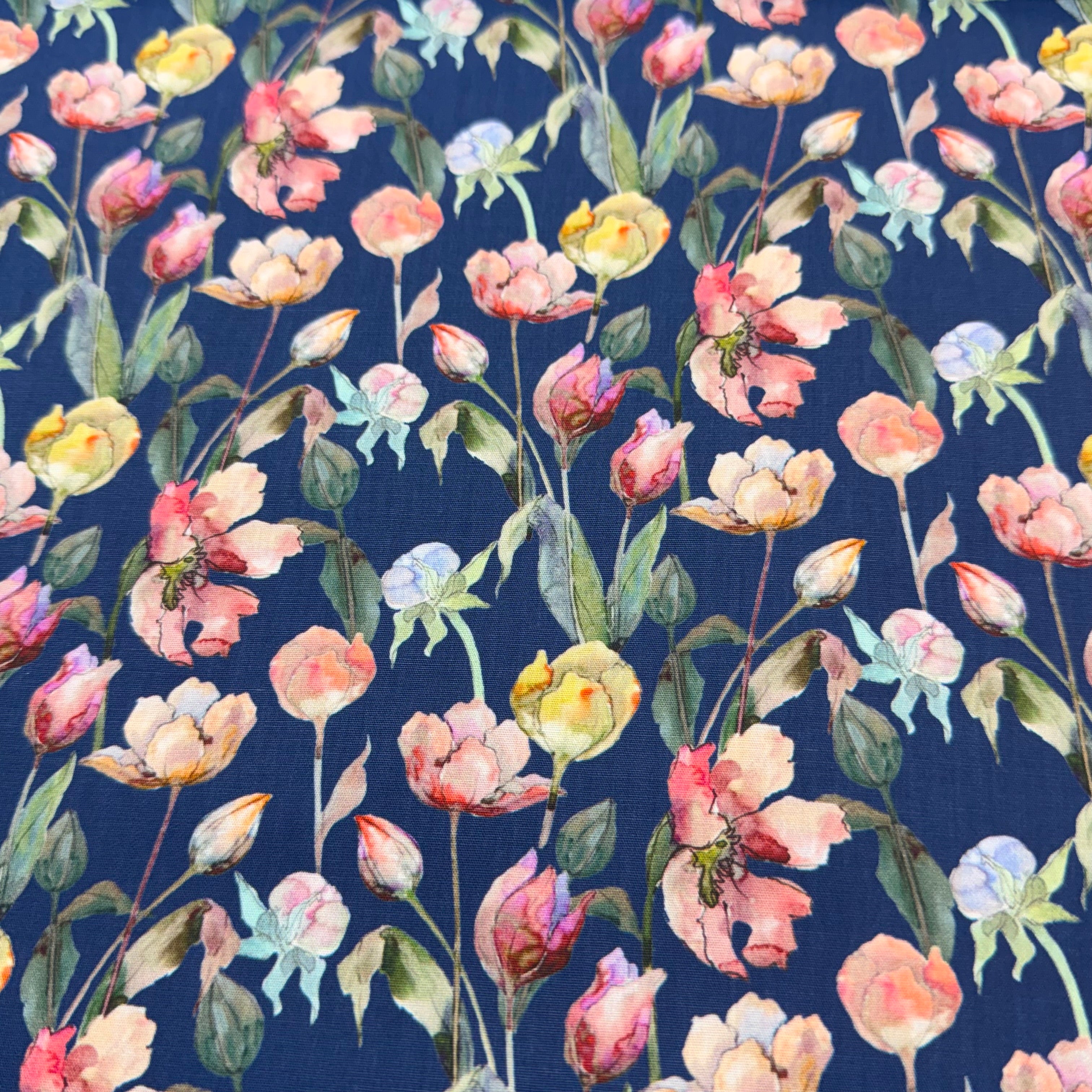 Wild Garden floral Cotton Print Fabric – 100% Cotton - 147cm Wide - M2127