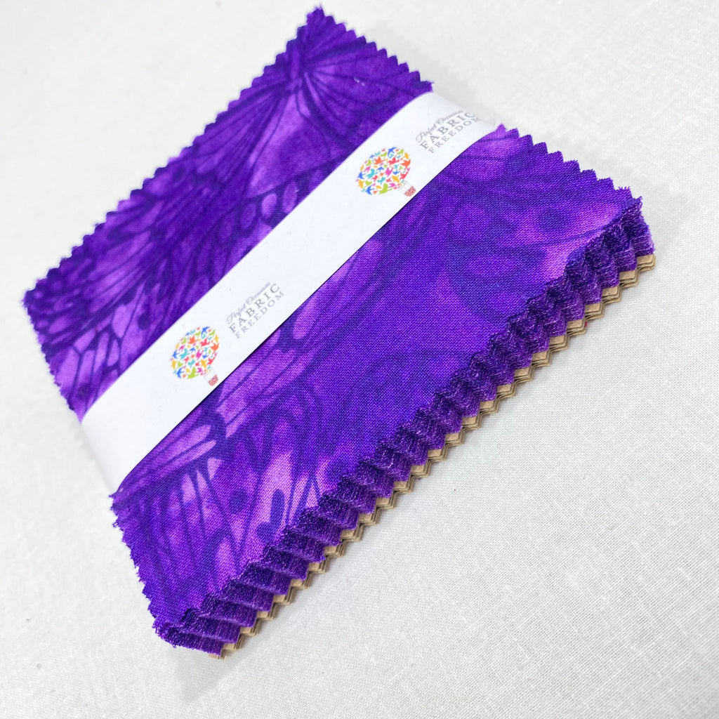 Melody Butterfly Print 5' Quilting Cotton Fabric Squares - 42 x 5' by 5' M1982