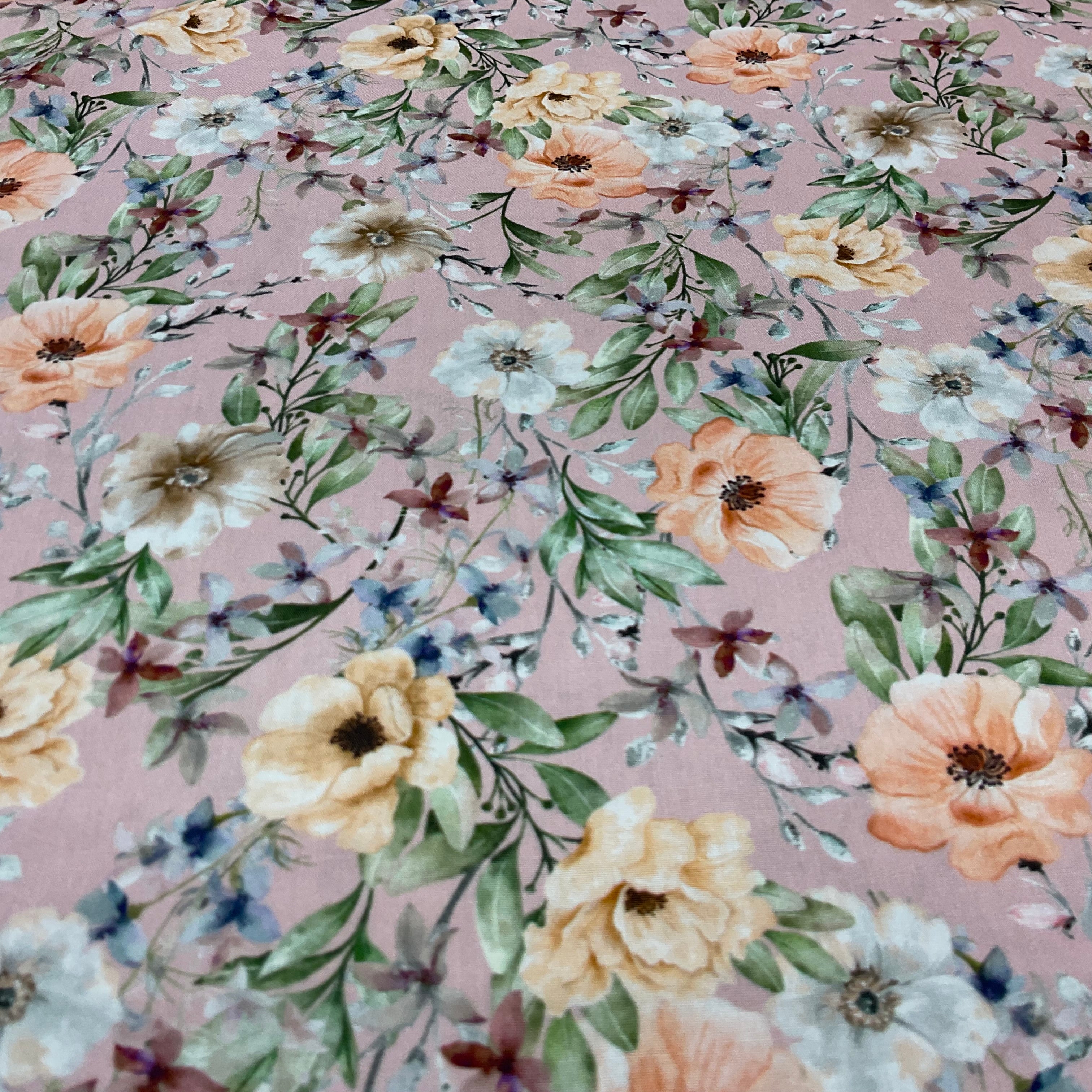 Soft Palette Floral Cotton Print Fabric – 100% Cotton - 147cm Wide - M2119