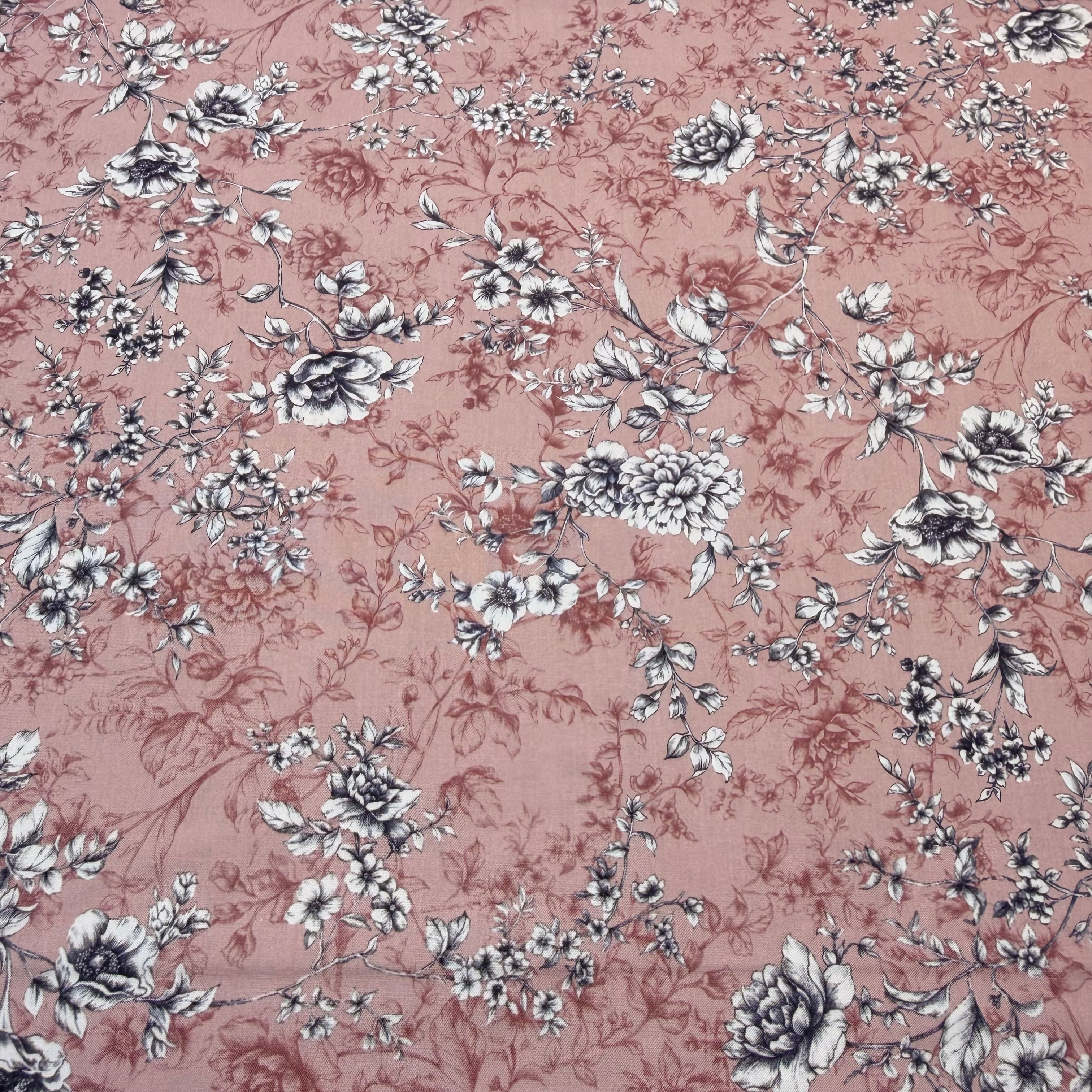 Graceful Meadow Cotton Print Fabric – 100% Cotton - 147cm Wide - M2132