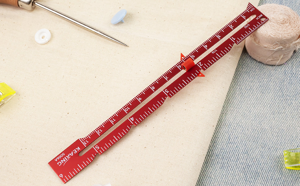 Aluminum Fabric Red Sewing Gauge Kearing M1999