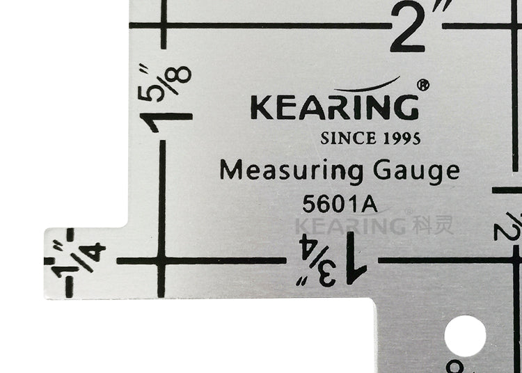 Aluminum Fabric Measuring Gauge Kearing M1997