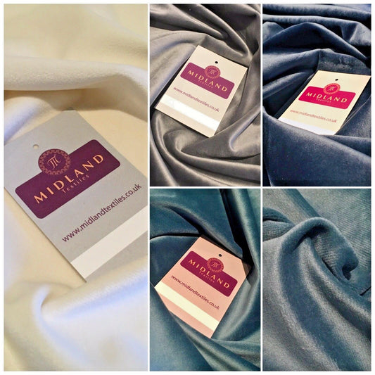 Plain Soft Cotton Look Velvet ideal for evening, bridal, costume 58" wide M806