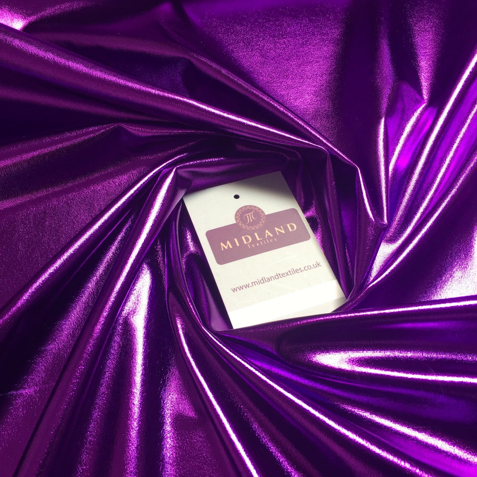 £7.35 Metallic Foil Mirror 4 way Stretch Spandex Dance Fabric 57' Wide M892