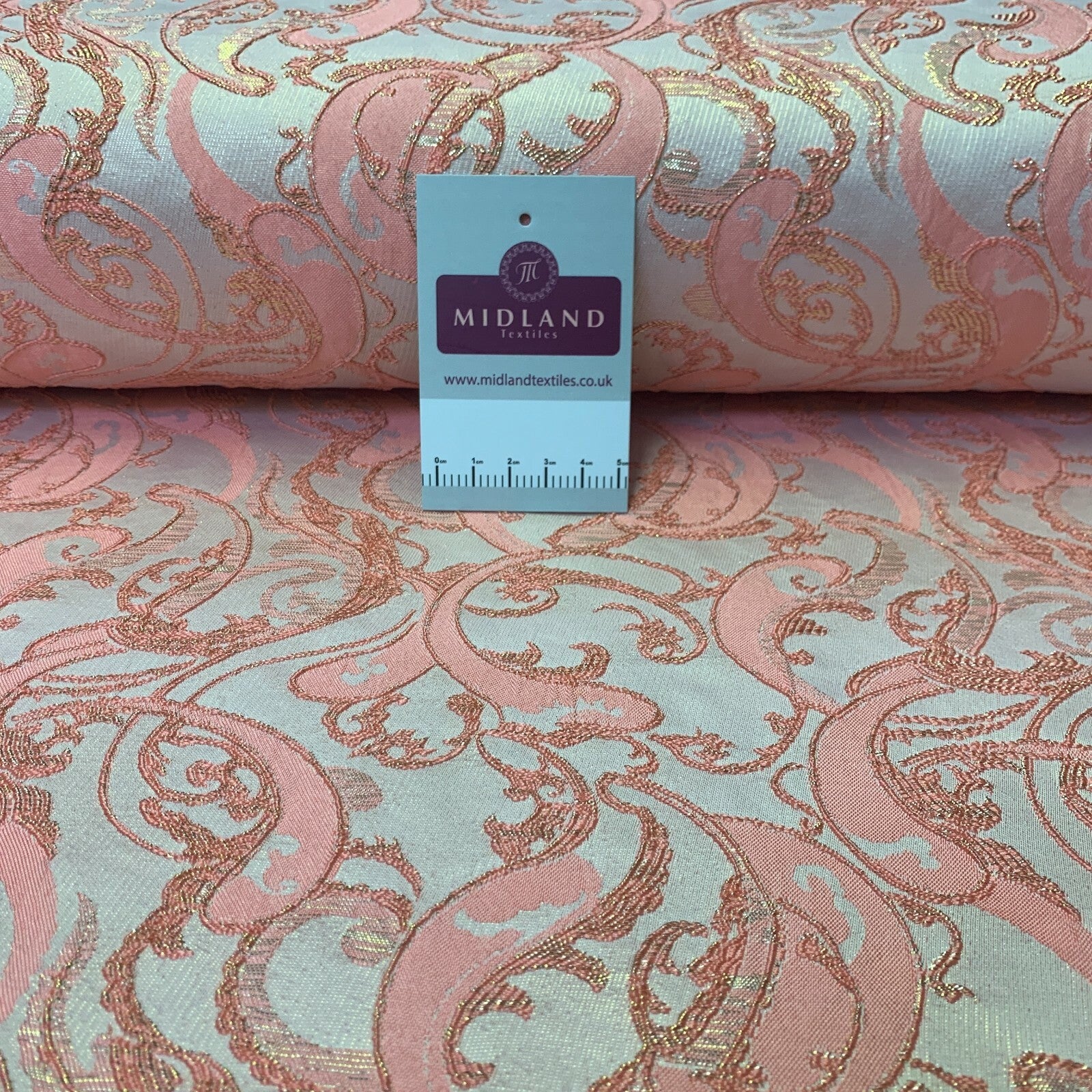 £15 Lurex Ornamental Brocade wedding fabric M1498 Mtex