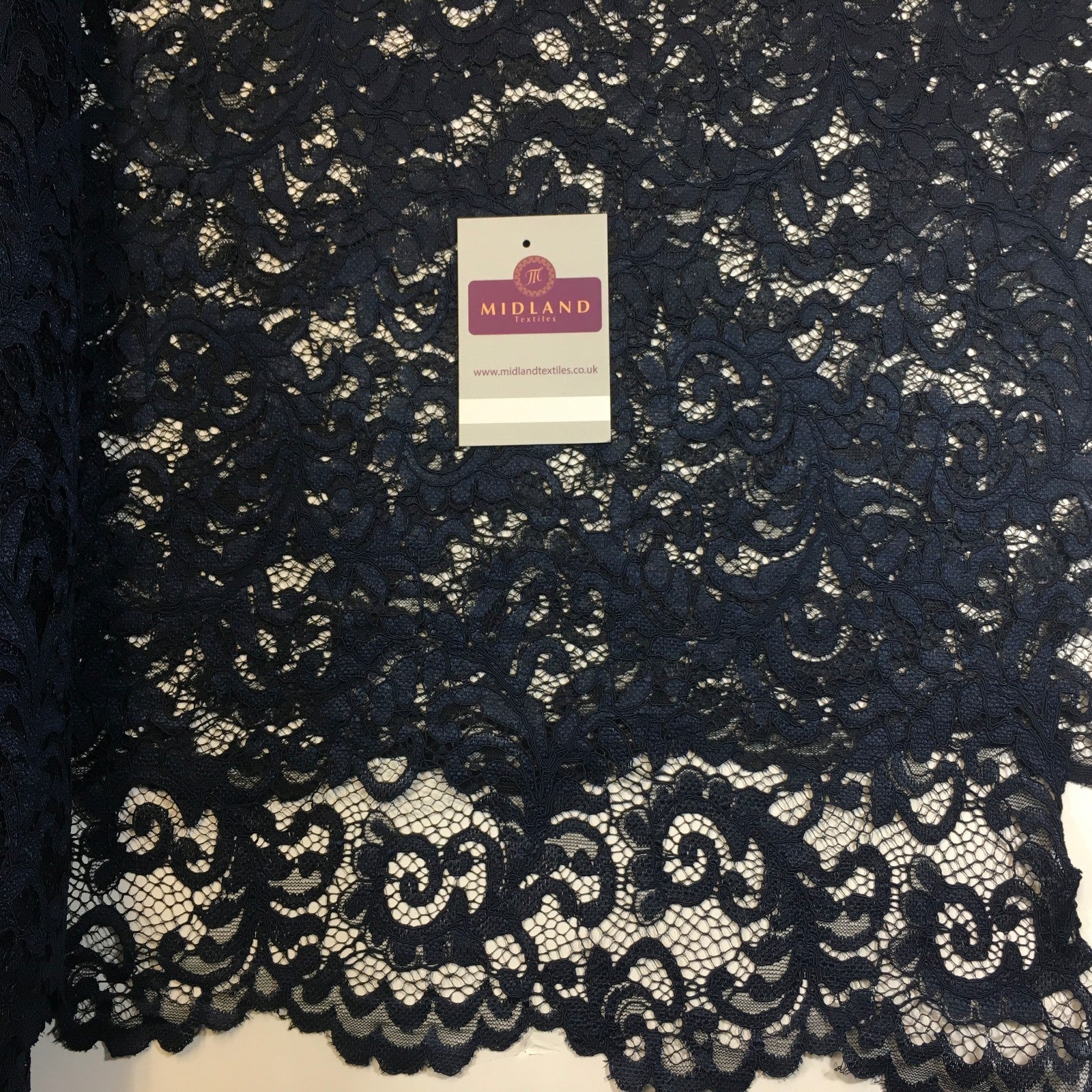 £9.90/m Lightweight soft corded Raschel lace 58' Wide M770 Mtex