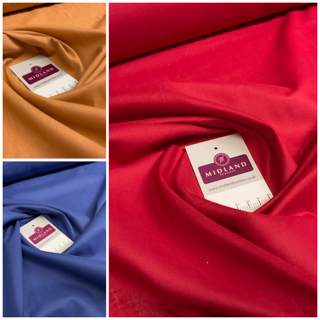 Plain Pre Shrunk Lightweight Egyptian 100% Cotton 104cm Wide Mtex M1506