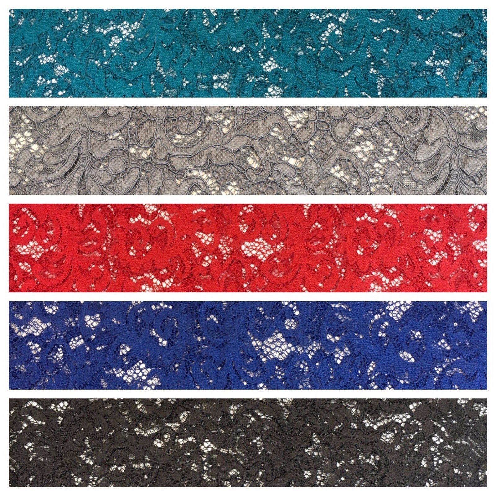 £9.90/m Lightweight soft corded Raschel lace 58' Wide M770 Mtex