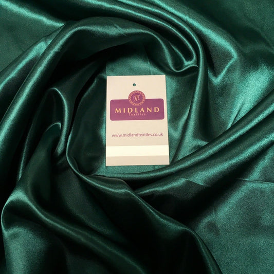 Luxurious Plain Smooth Silky Satin Dressmaking Fabric 58" Wide MS909 Mtex