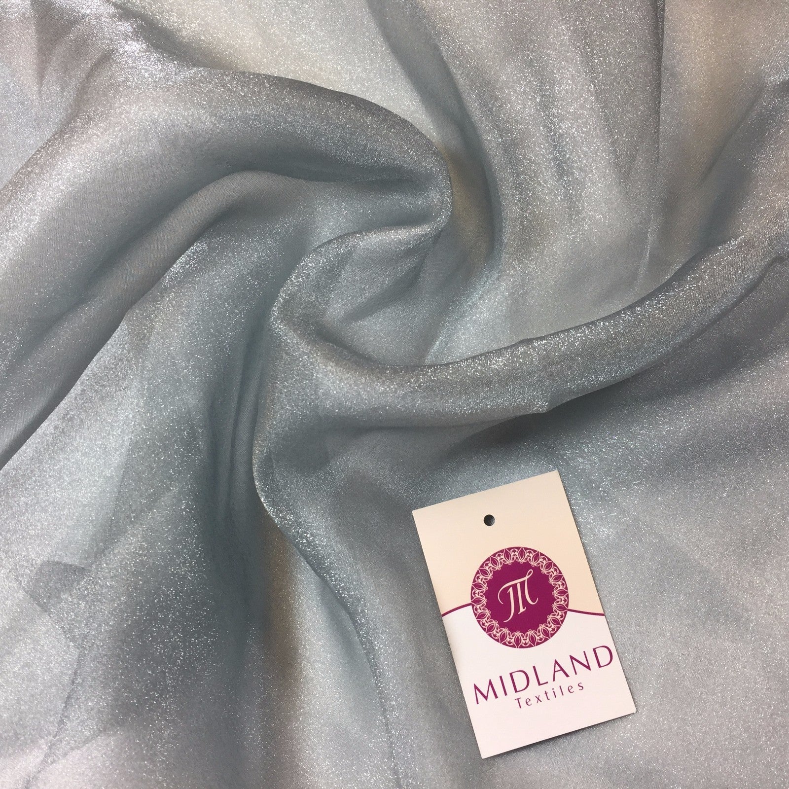 £2.50 Japanese CRYSTAL ORGANZA WEDDING BRIDAL DANCE VEIL DRESS FABRIC 45' M111