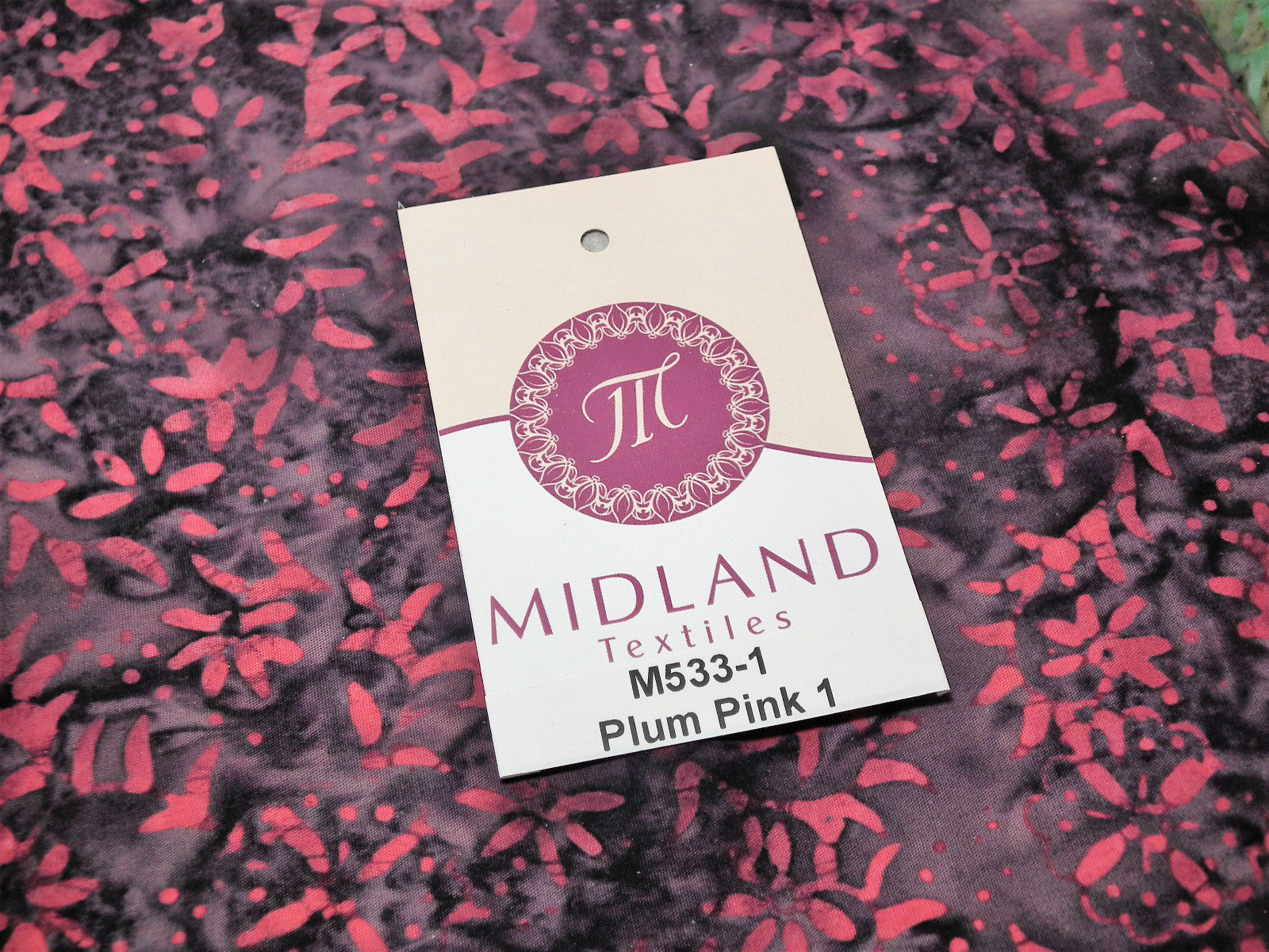 Fabric Freedom Floral Bali Batik Print Fabric 100% Cotton 40' Wide M533 Mtex