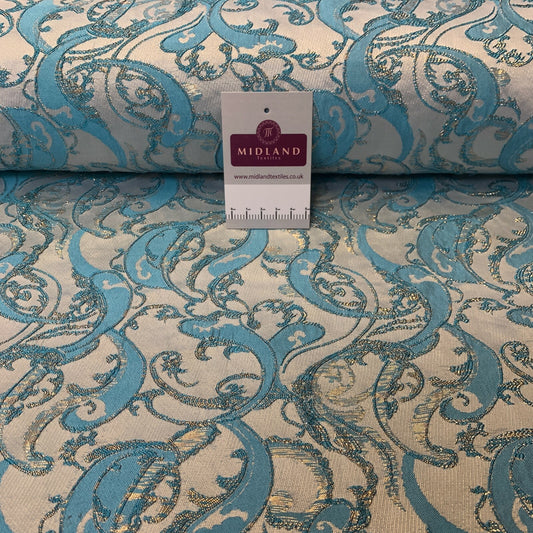 £15 Lurex Ornamental Brocade wedding fabric M1498 Mtex