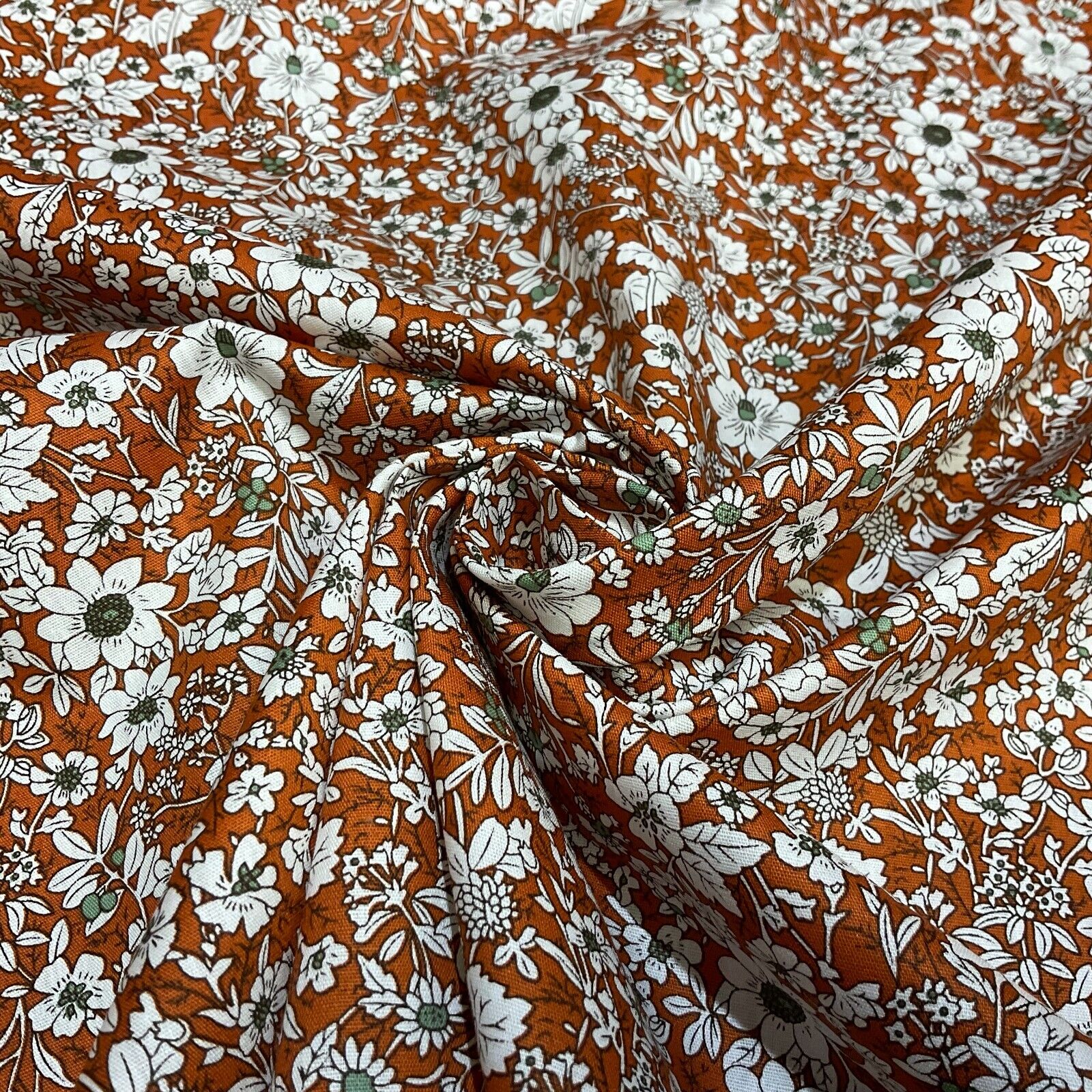 Soft Touch  100% Cotton small Floral printed dress fabric M1647