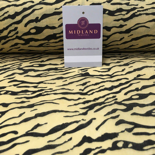 Animal Printed Poly Cotton ideal for masks & craft fabric 45" Wide MS934 Mtex