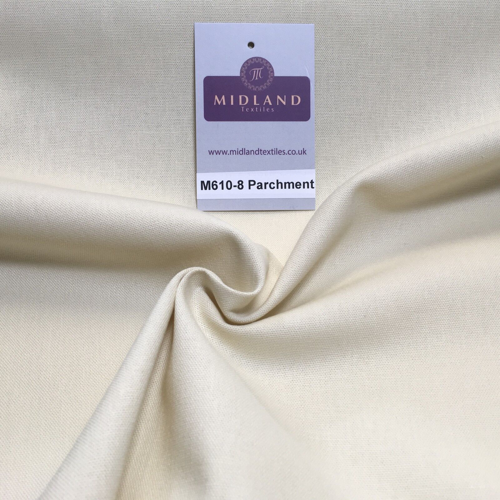 100% Cotton Plain Canvas Crafting Medium Weight Fabric 44' Wide M610 Mtex