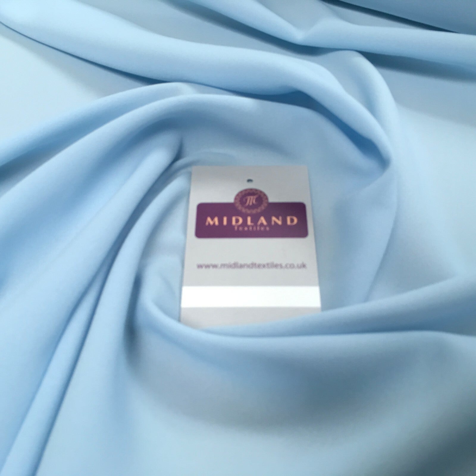 Plain Poly Moss Crepe Georgette dress fabric medium weight 58' Wide M420 Mtex