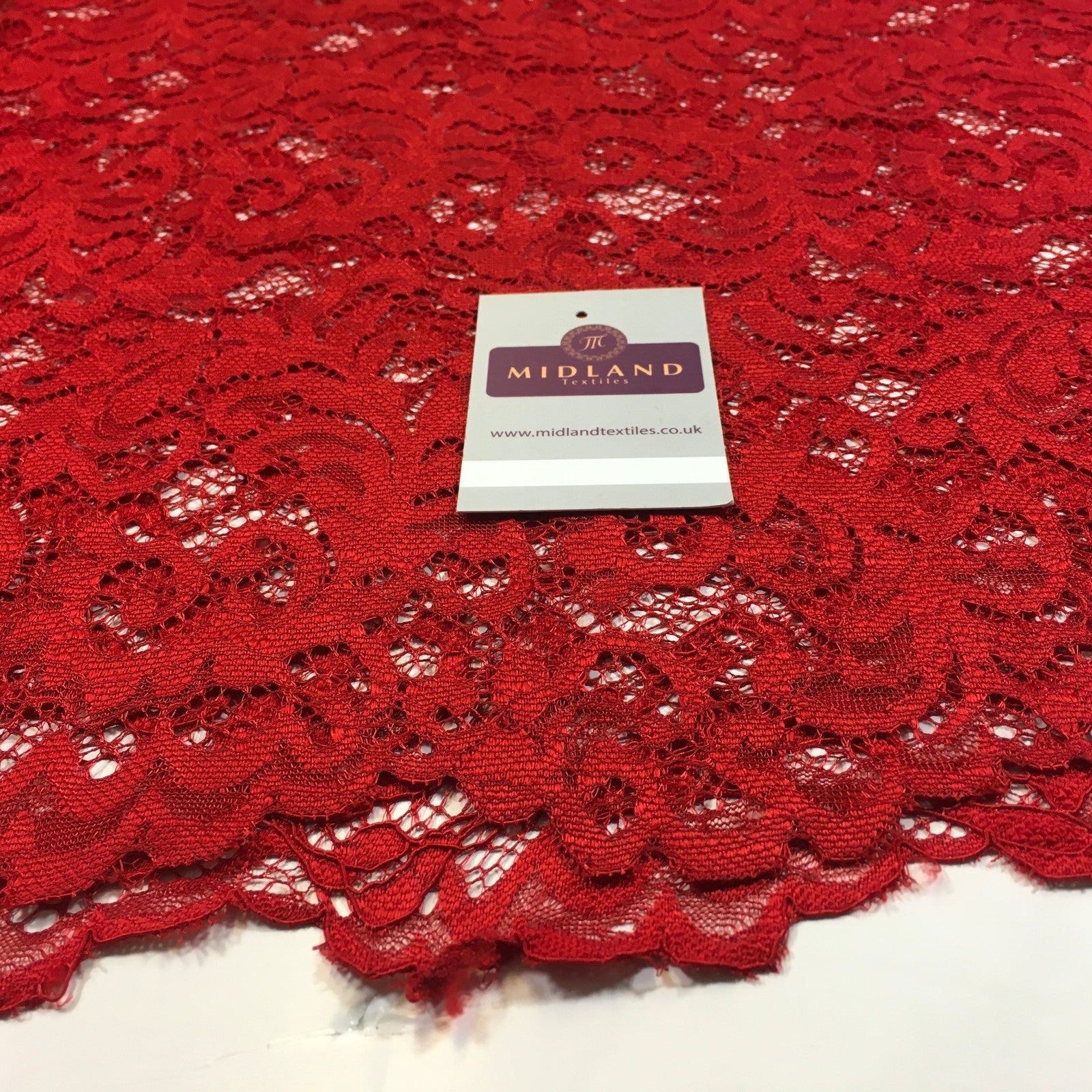 £9.90/m Lightweight soft corded Raschel lace 58' Wide M770 Mtex