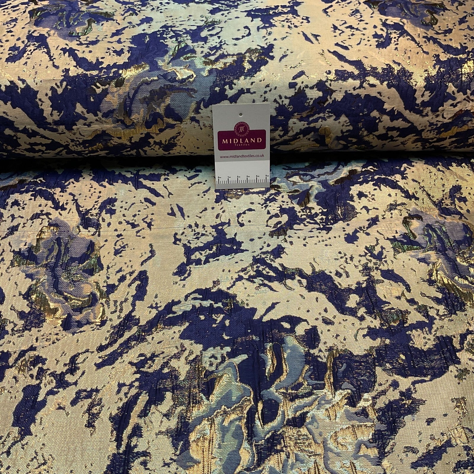 £15 Indian Abstract banarsi brocade waistcoat wedding Fabric 140cm wide M1685