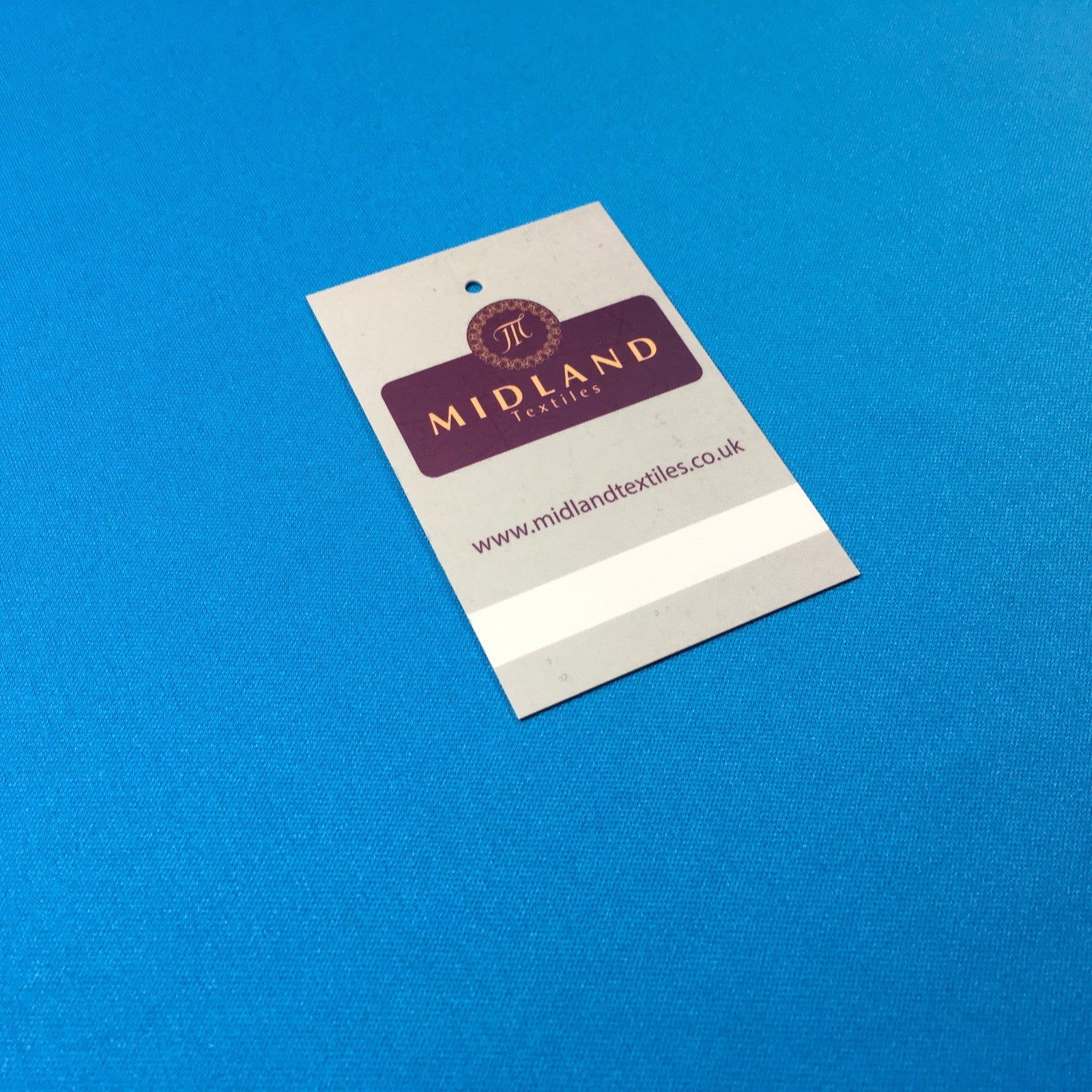 £2.99 Turquoise plain polyester lightweight knit sportswear 58' M720-54