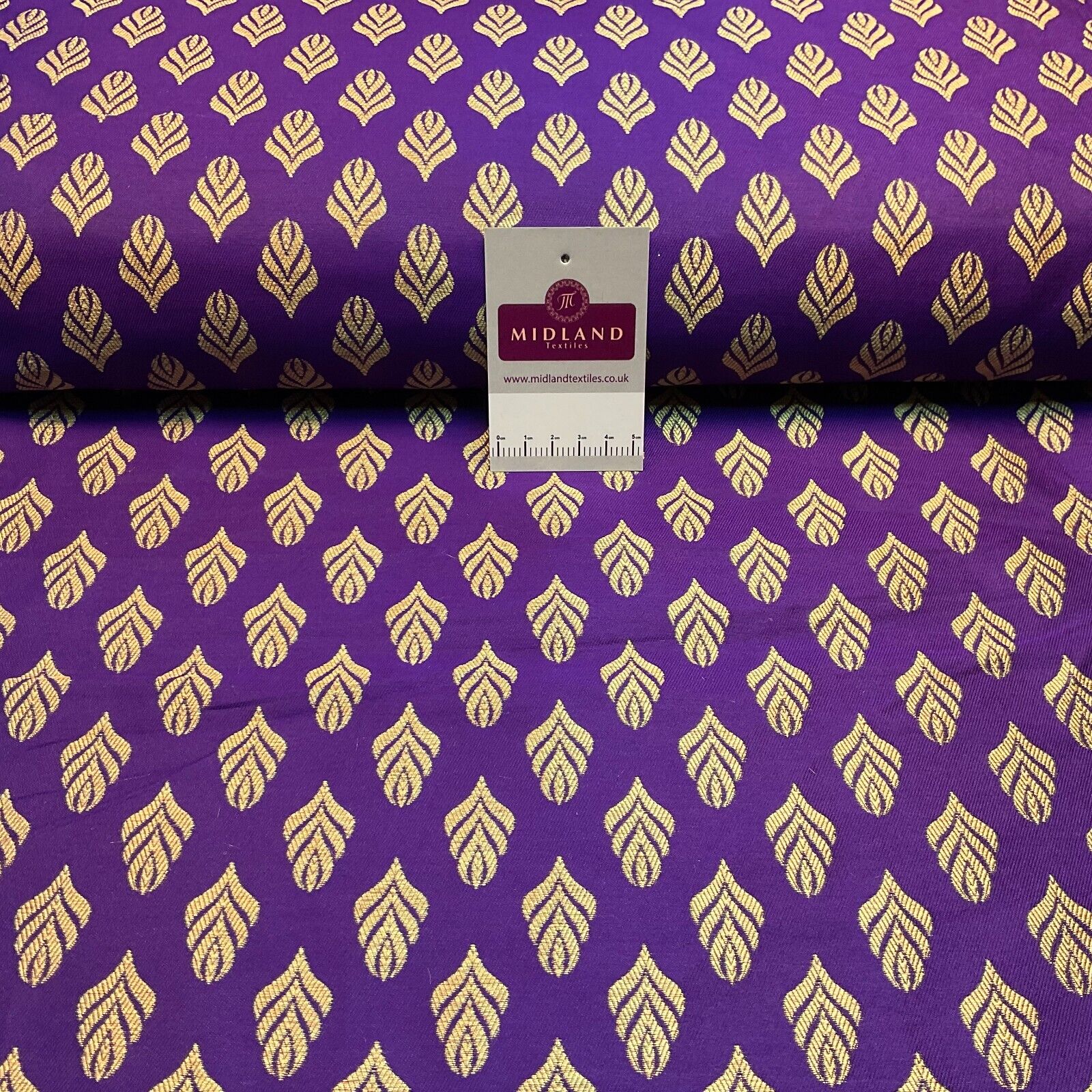 Indian Banarsi  Brocade Geometric waistcoat wedding fabric 110cm wide M1690