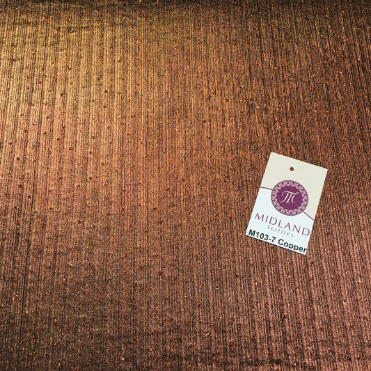 Metallic Corduroy Lame Hologram Sequin 1 way stretch Fabric 58" wide M103 Mtex