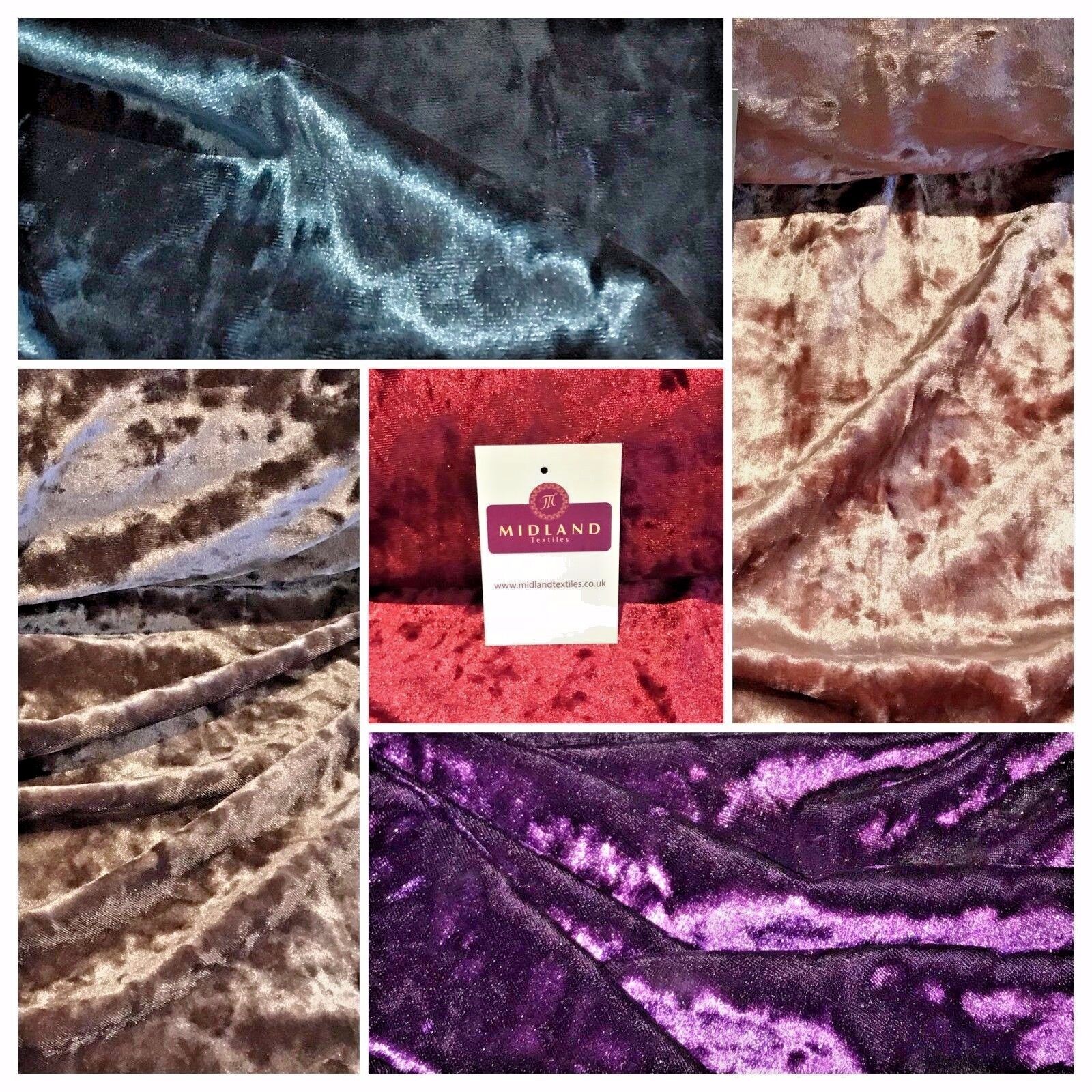 Ice Crushed plush Velvet ideal for Dress Fabric 58" Wide M796 Mtex