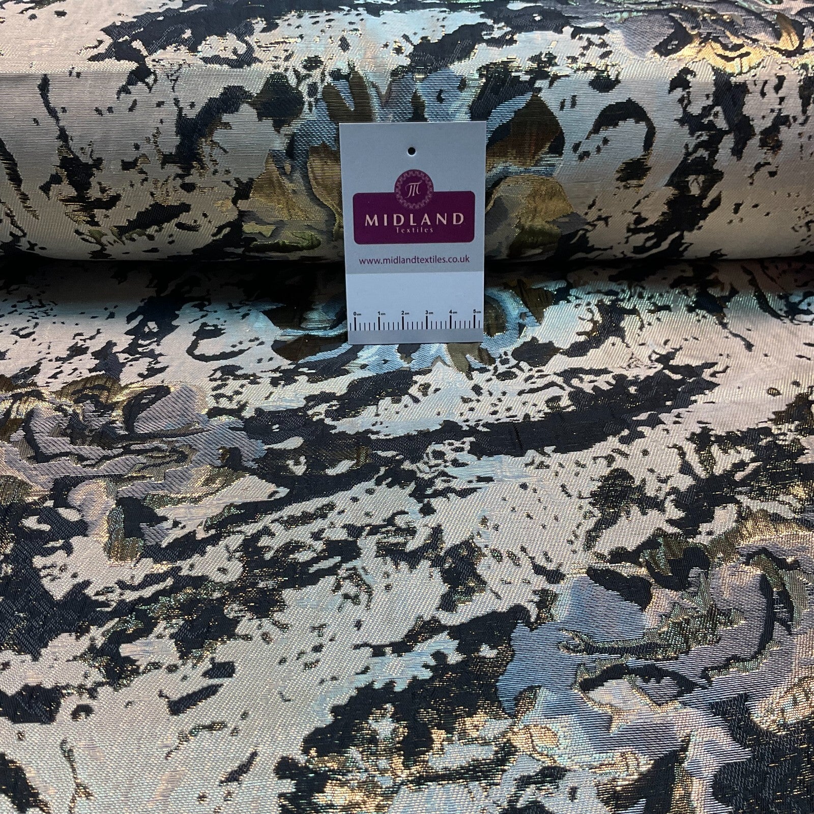 £15 Indian Abstract banarsi brocade waistcoat wedding Fabric 140cm wide M1685