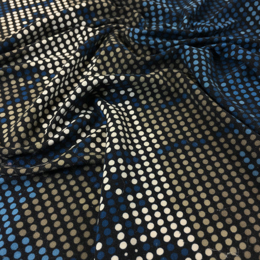 Spotted printed ity stretch jersey dress Fabric 58" wide M640 Mtex