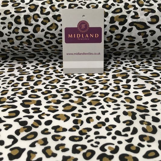 Animal Printed Poly Cotton ideal for masks & craft fabric 45" Wide MS934 Mtex