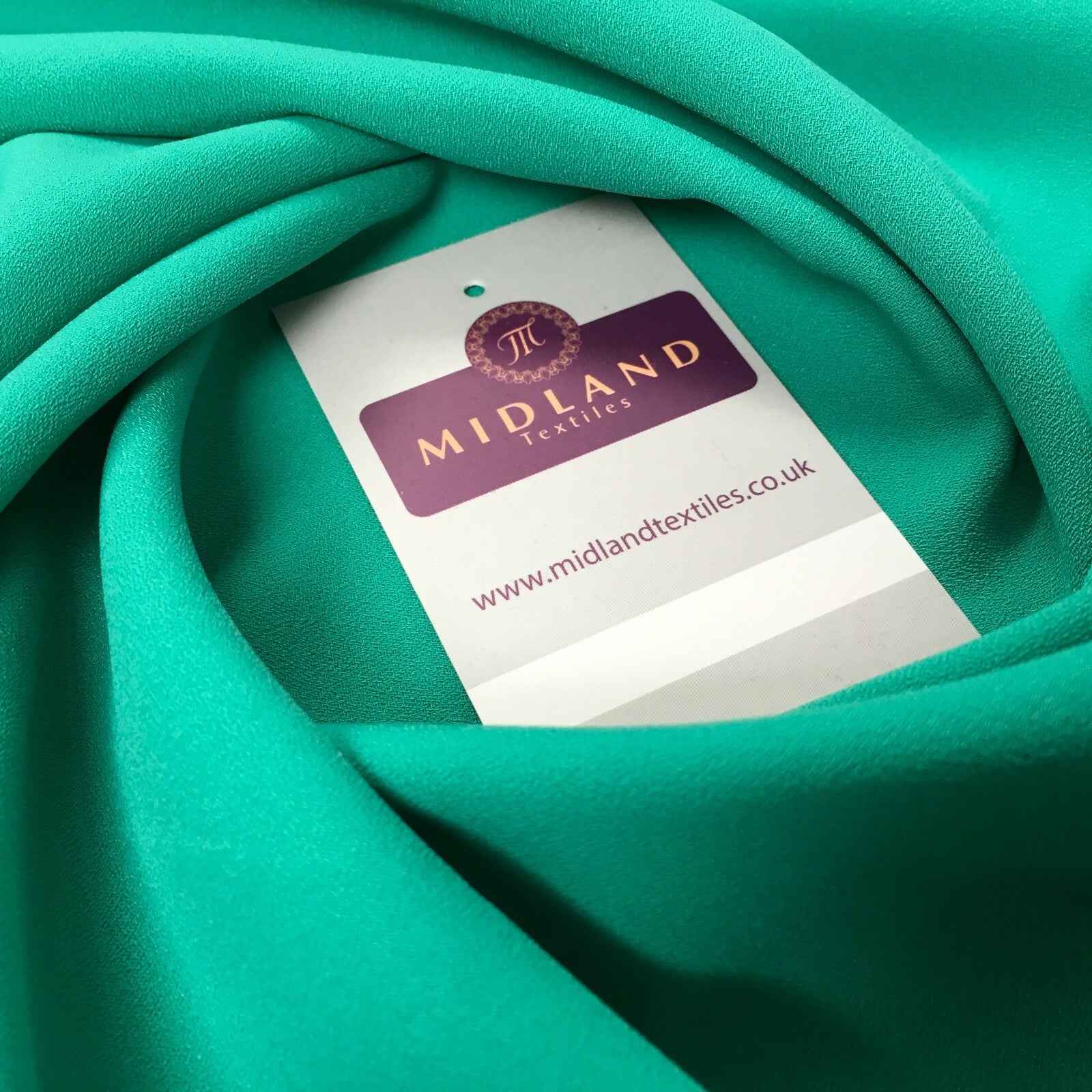 Plain Poly Moss Crepe Georgette dress fabric medium weight 58' Wide M420 Mtex