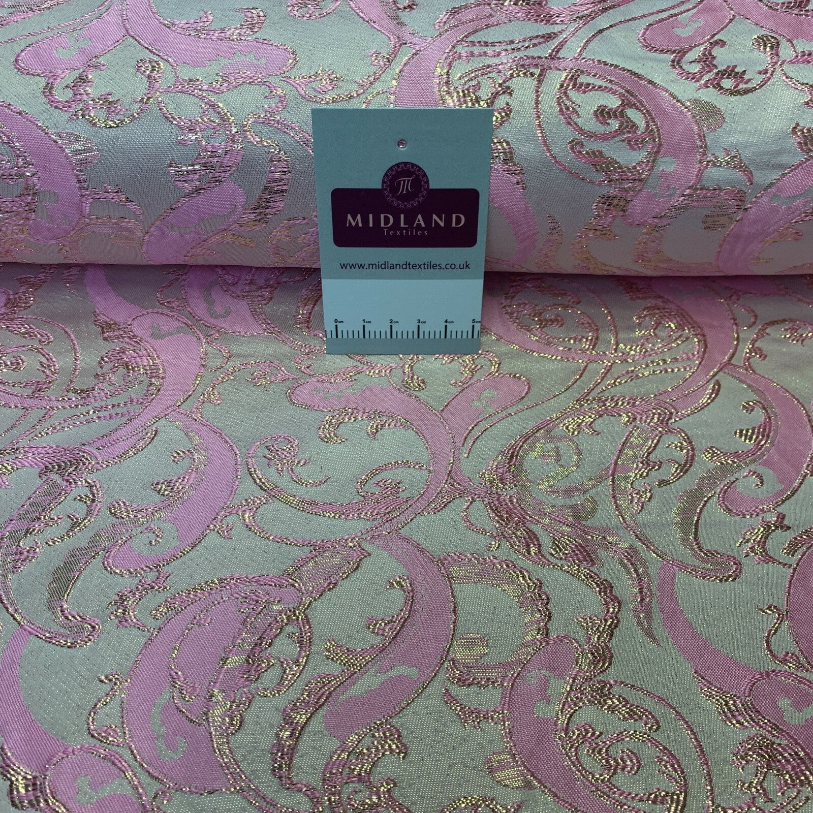 £15 Lurex Ornamental Brocade wedding fabric M1498 Mtex