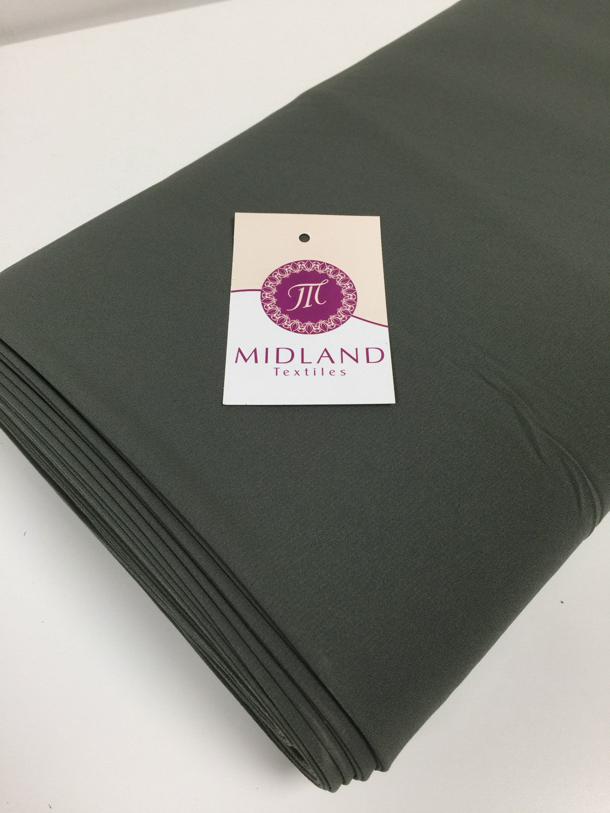 Plain Poly Moss Crepe Georgette dress fabric medium weight 58' Wide M420 Mtex