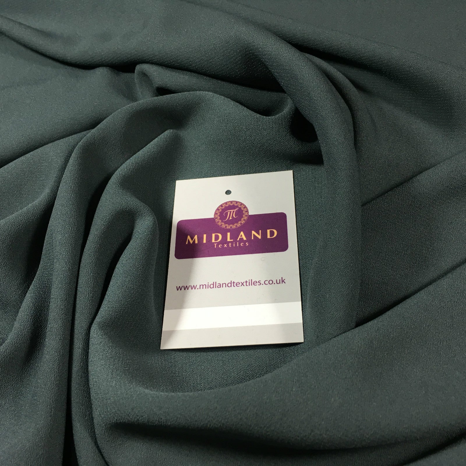 Plain Poly Moss Crepe Georgette dress fabric medium weight 58' Wide M420 Mtex