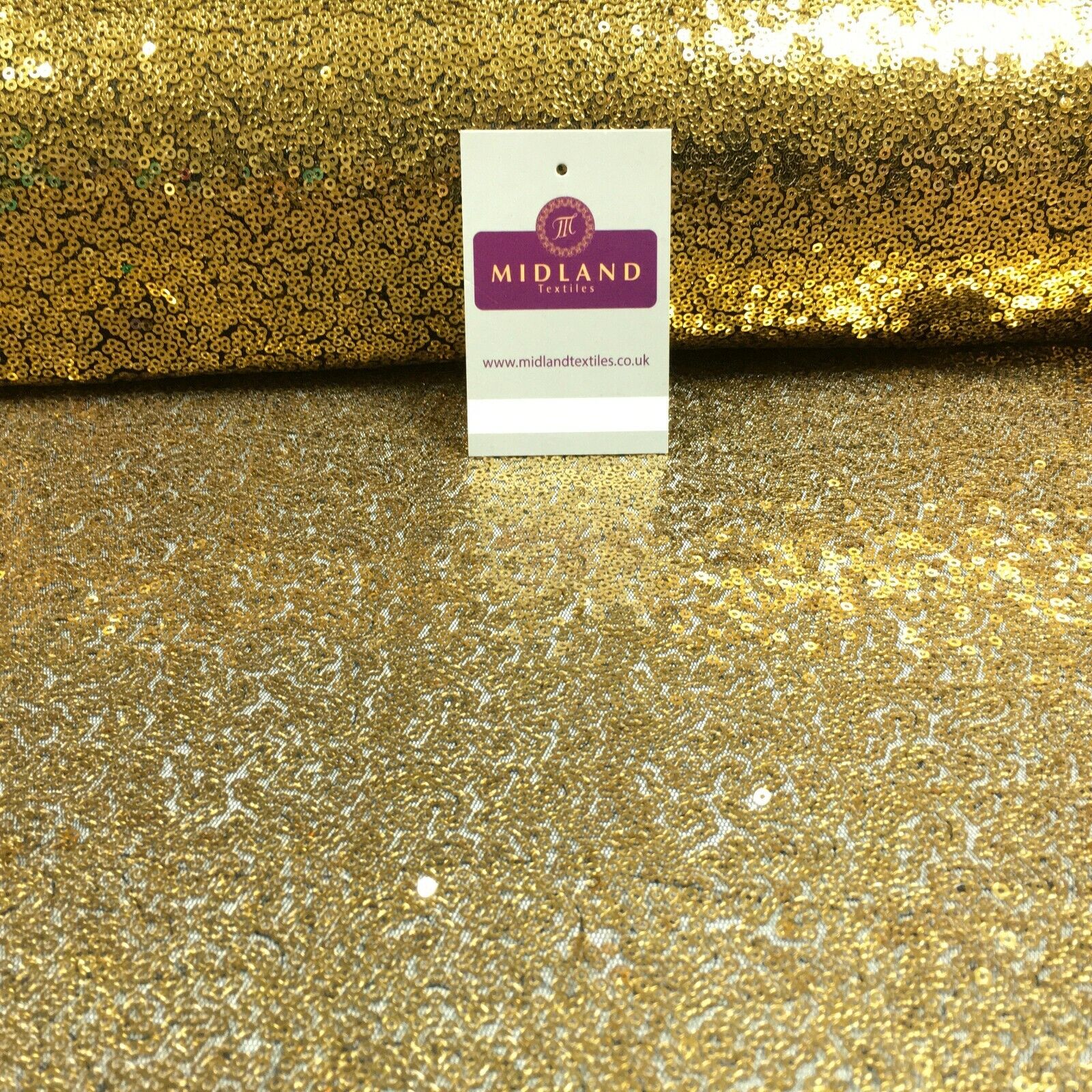 3mm Sewn On Allover Sequins On Net Fabric 48' Wide Dress Fabric M79 Mtex