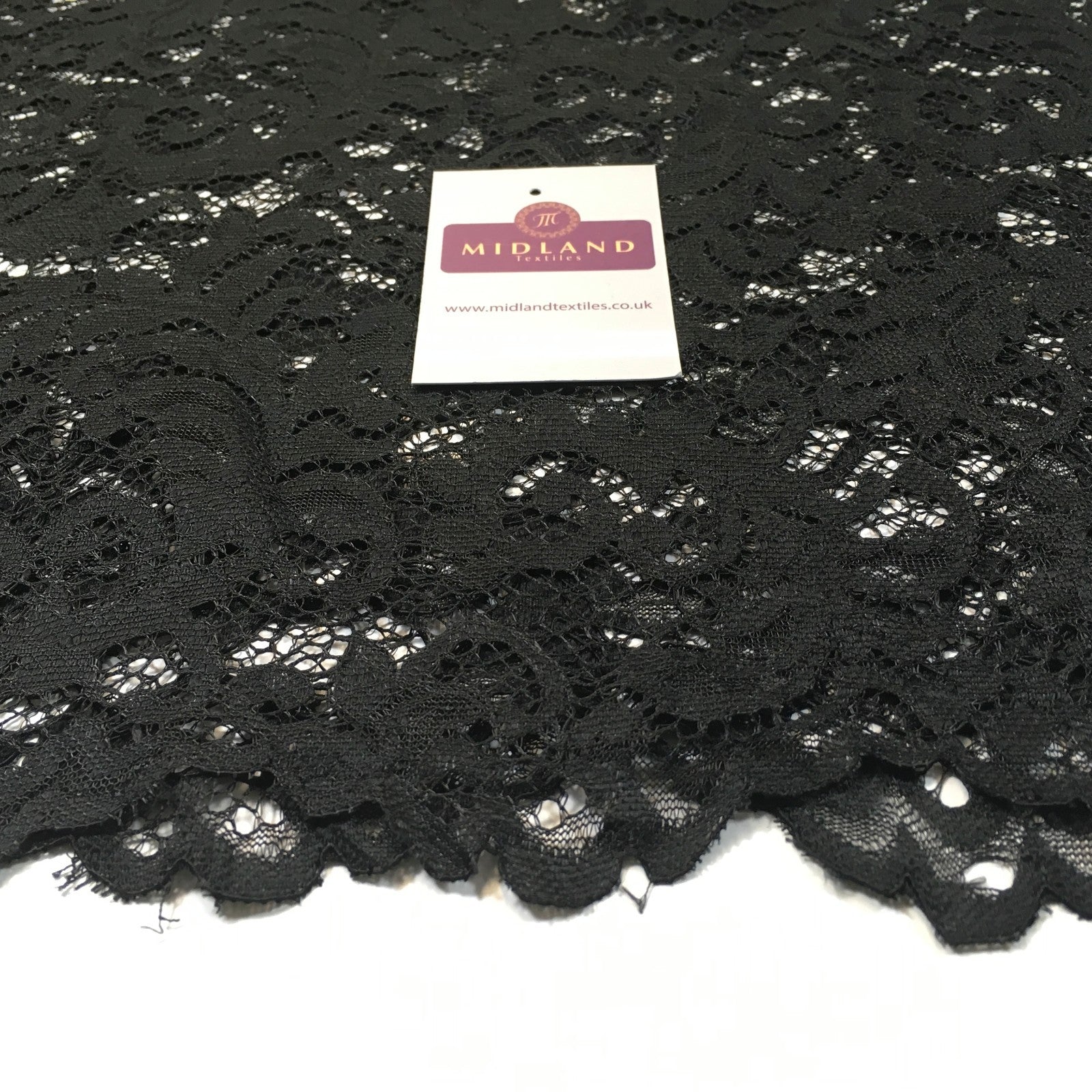 £9.90/m Lightweight soft corded Raschel lace 58' Wide M770 Mtex
