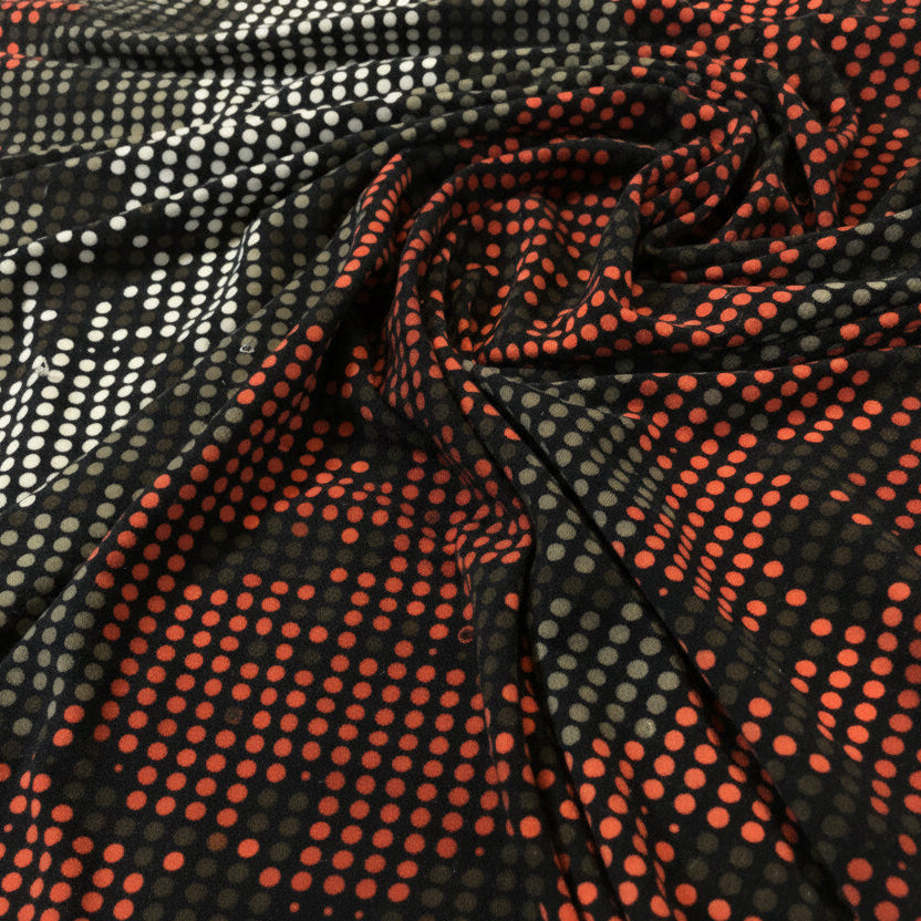 Spotted printed ity stretch jersey dress Fabric 58' wide M640 Mtex