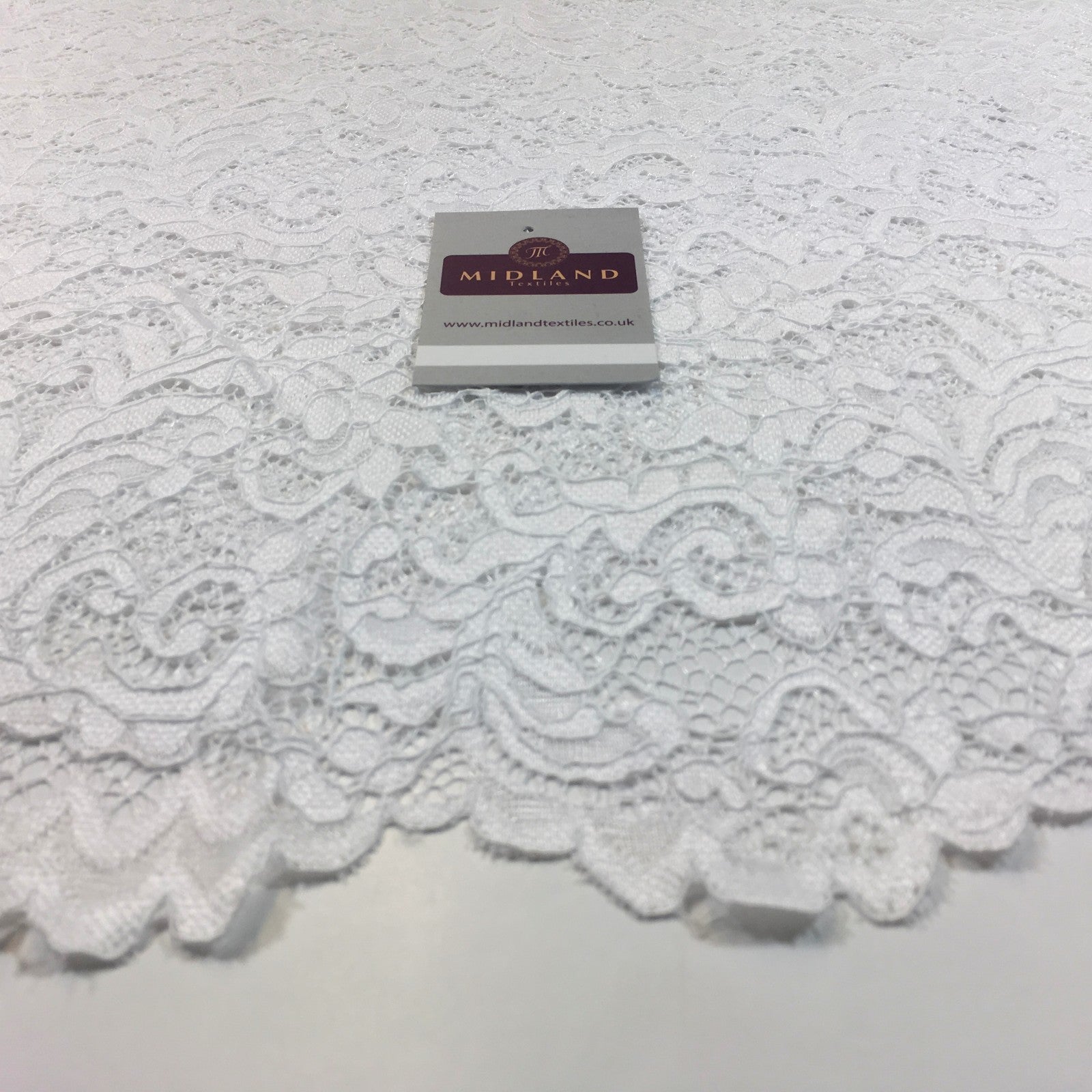 £9.90/m Lightweight soft corded Raschel lace 58' Wide M770 Mtex