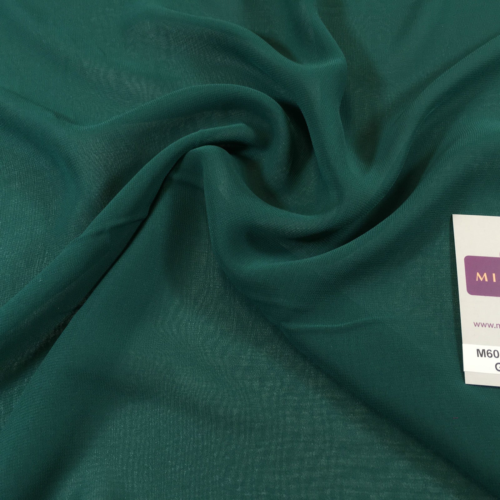 £2.50 Hi-Multi Caress Chiffon Sheer Fabric Semi-Transparent 42' M608 Mtex